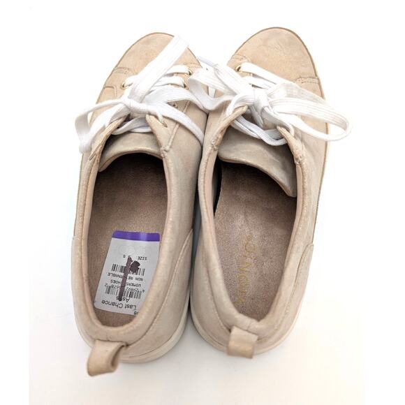 Vionic Winny Lace Up Sneaker Shoes Leather Women's Gold Size US9.5 EU40.5 - Picture 13 of 13